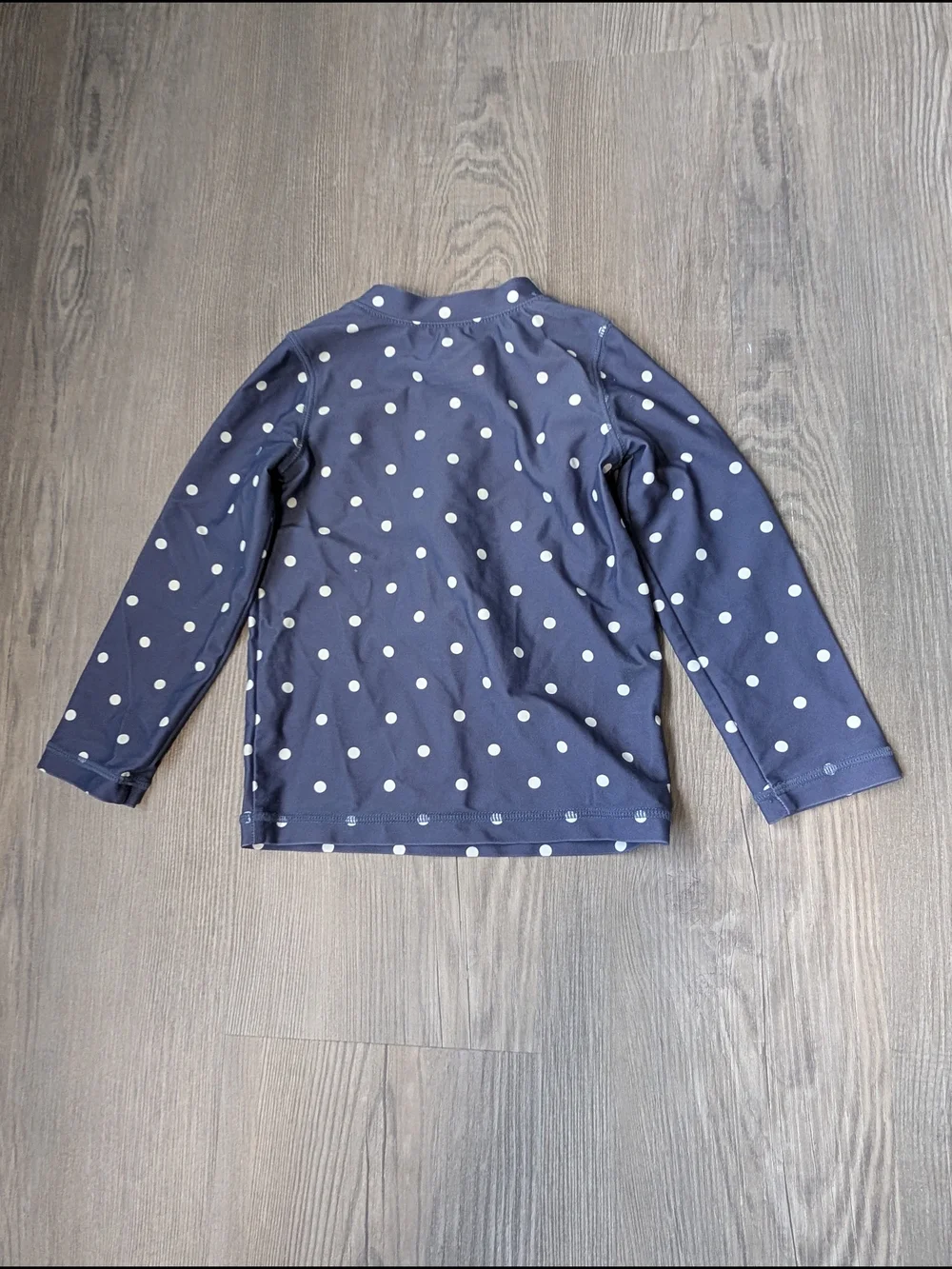 Primary Kids‎ Navy Polka Dot Long Sleeve Rashguard Swim Top 18-24 Months